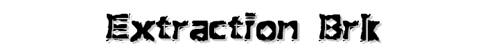 Extraction BRK font